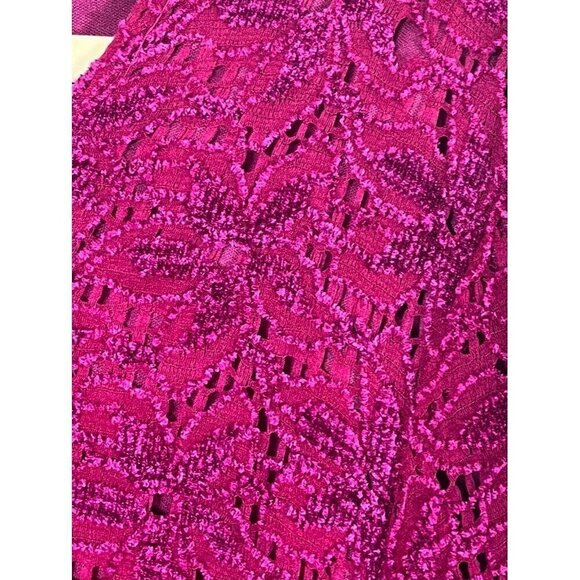 Catherines Floral Top 2X Pink Coquette Feminine Boho Western Retro 80s Workwear - Picture 4 of 11